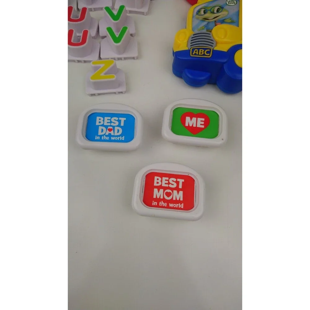Leap Frog Fridge Phonics Apple & School Bus With Letter Magnets Tested Working!
